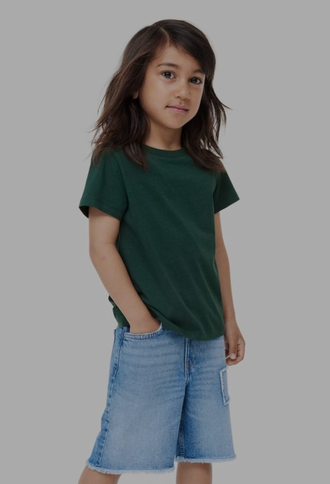 KIDS TEE DARK GREEN