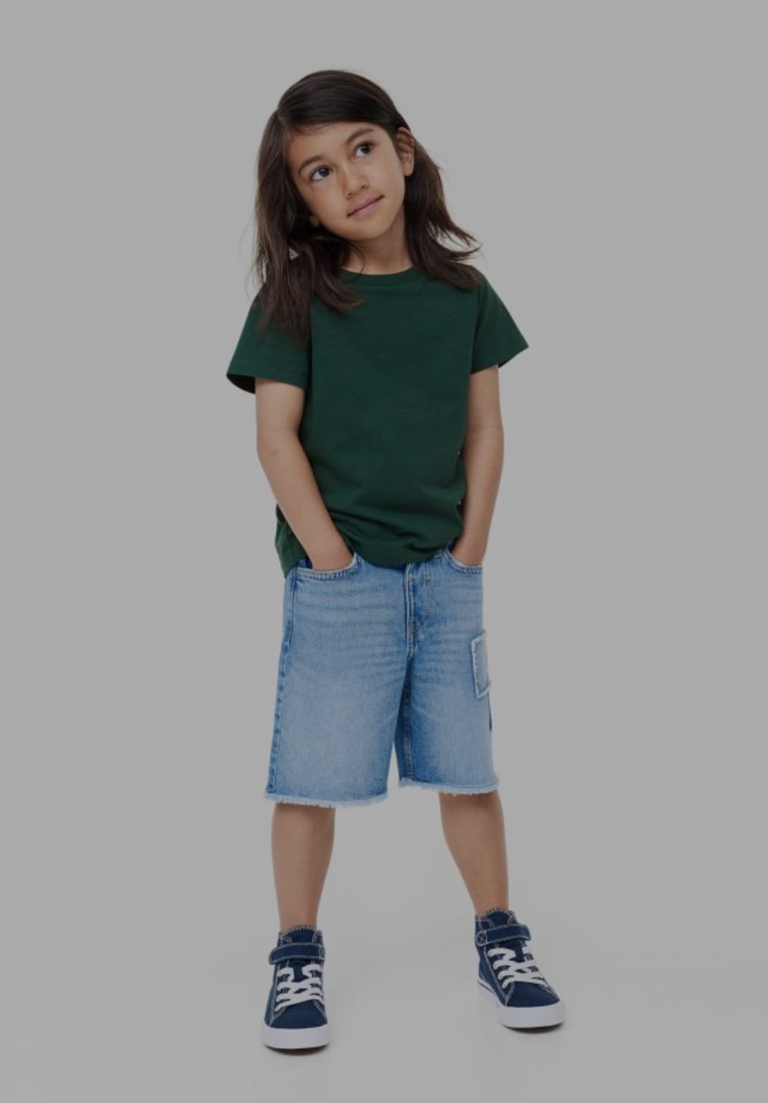 KIDS TEE DARK GREEN