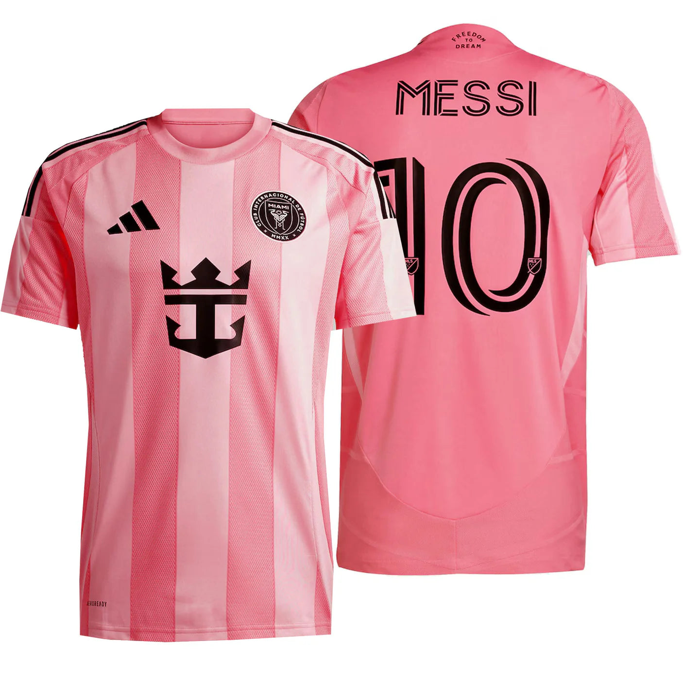 adidas Men's Inter Miami 2025/26 Home Jersey w/ Messi #10 Printing player version