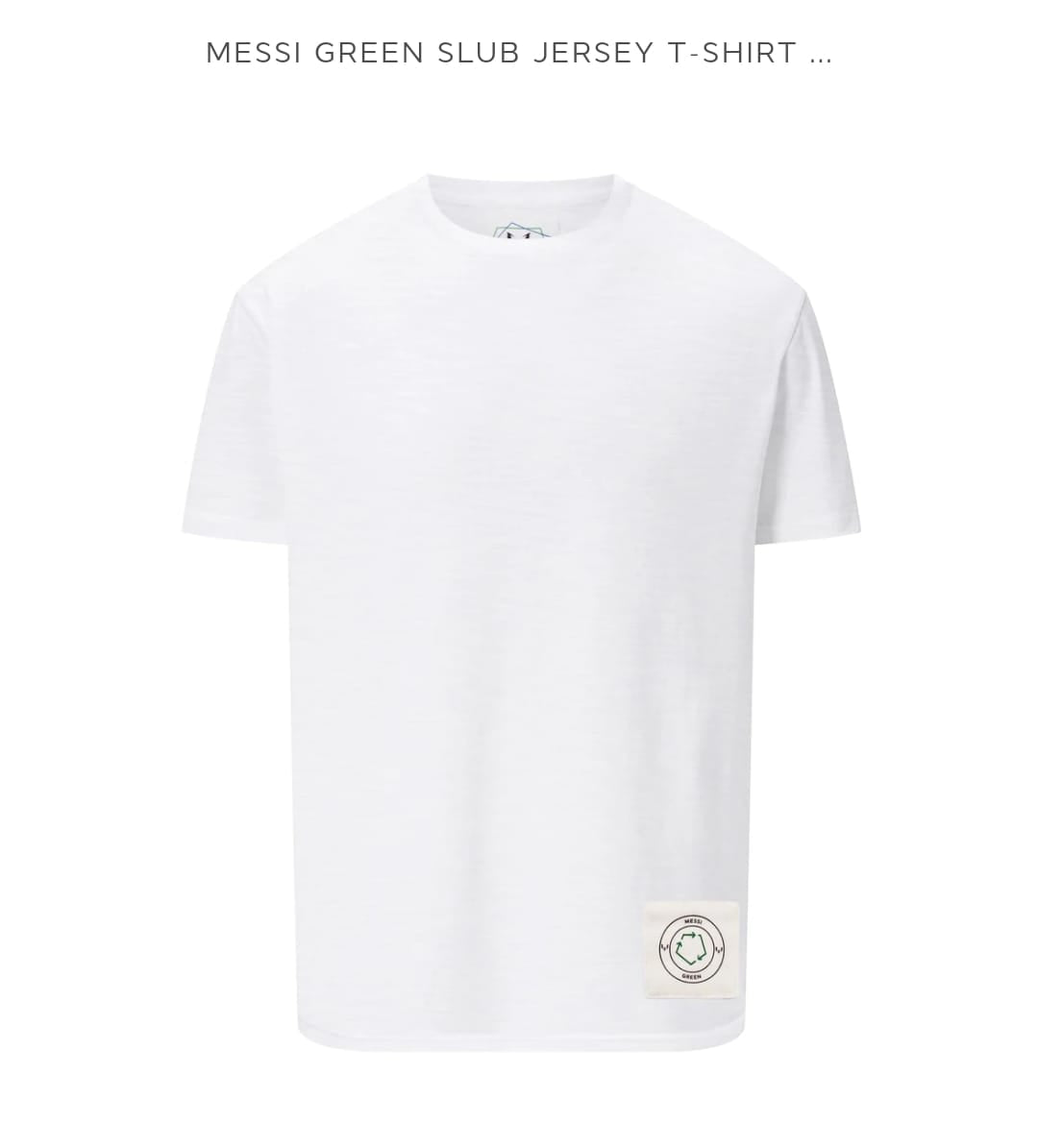 MESSI GREEN SLUB JERSEY T-SHIRT
