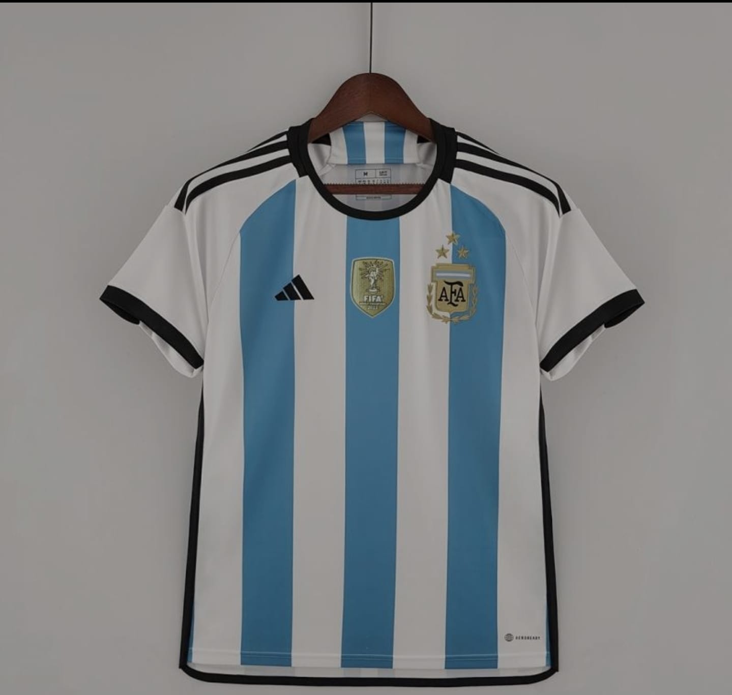 Argentina world cup winner Jersey with 3 star patches FAN Version