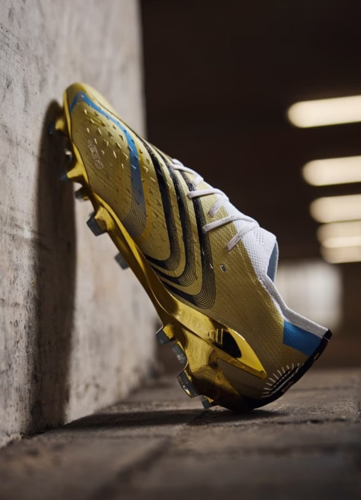 adidas X Speedportal Messi .1 FG Leyenda - Gold Metallic/Footwear White/Pulse Blue LIMITED EDITION