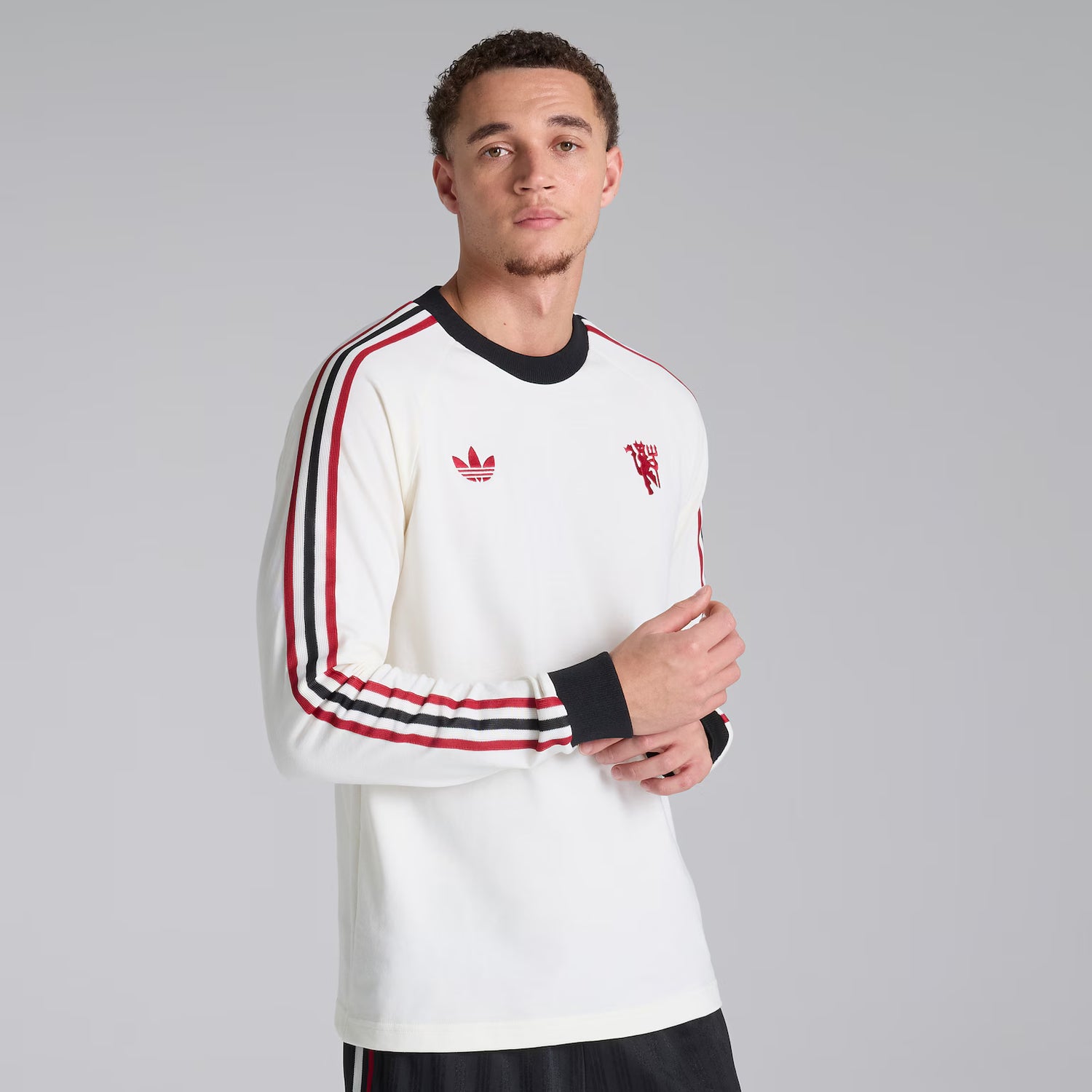 Manchester United x adidas  Long Sleeve T-Shirt White