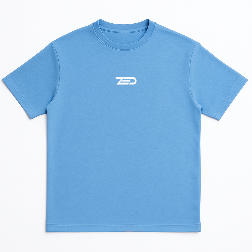 ZED 247 – Be You Everyday Oversized Tee-Arctic Blue