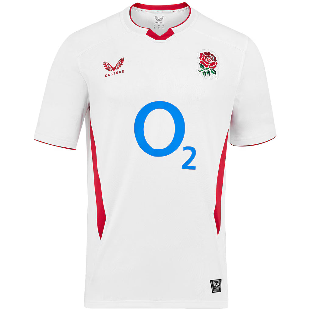 England Rugby Home Jersey 2025/26 - White - Mens
