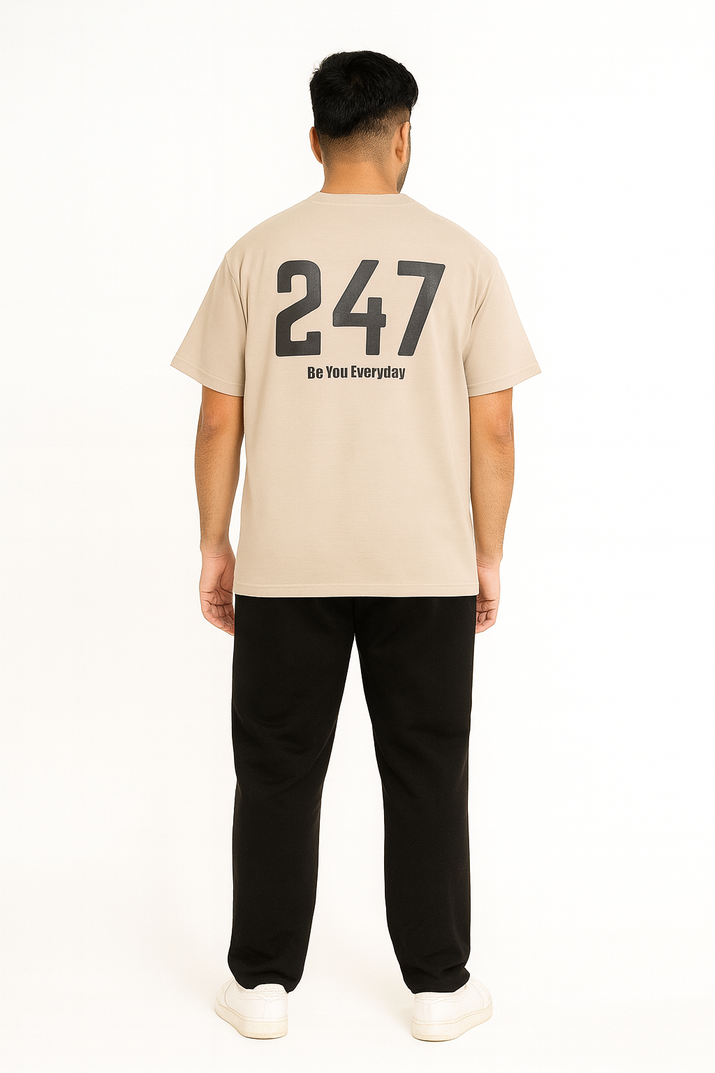 ZED 247 – Be You Everyday Oversized Tee-Desert Sand