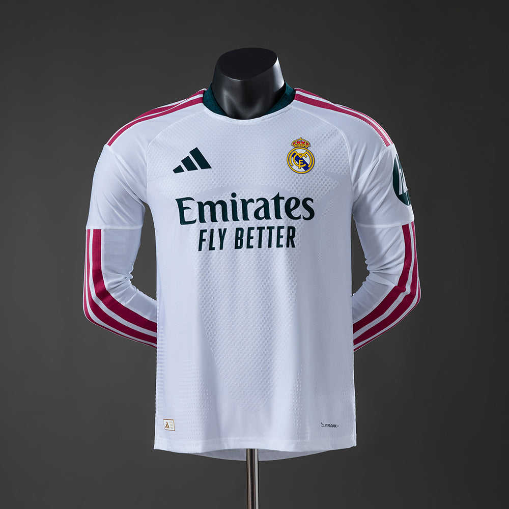Real Madrid Home Player Version Jersey 26/27 – Long Sleeve
