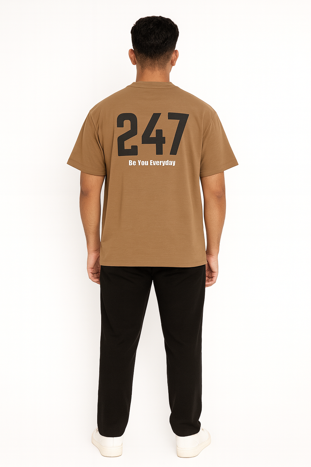 ZED 247 – Be You Everyday Oversized Tee-Caramel Brown