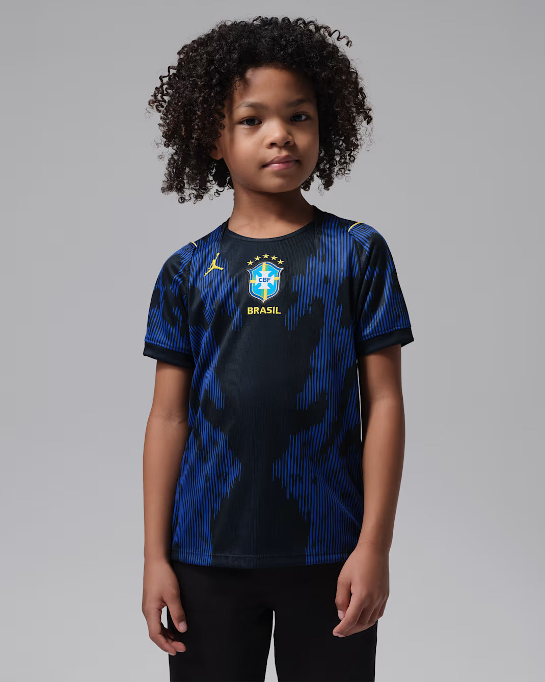 Brazil Away Jersey Kids 2026 – Stadium Version