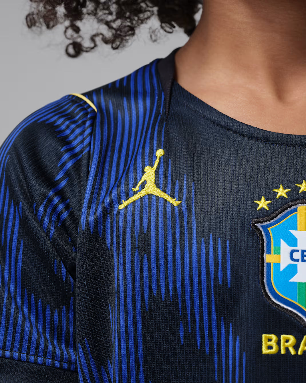 Brazil Away Jersey Kids 2026 – Stadium Version
