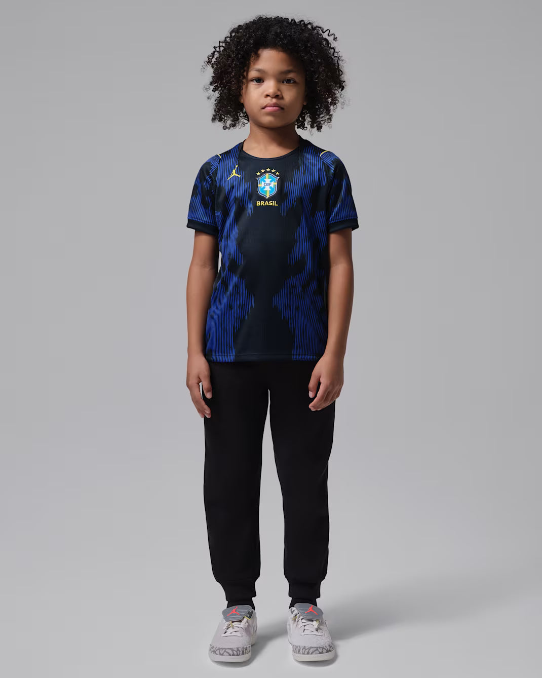 Brazil Away Jersey Kids 2026 – Stadium Version
