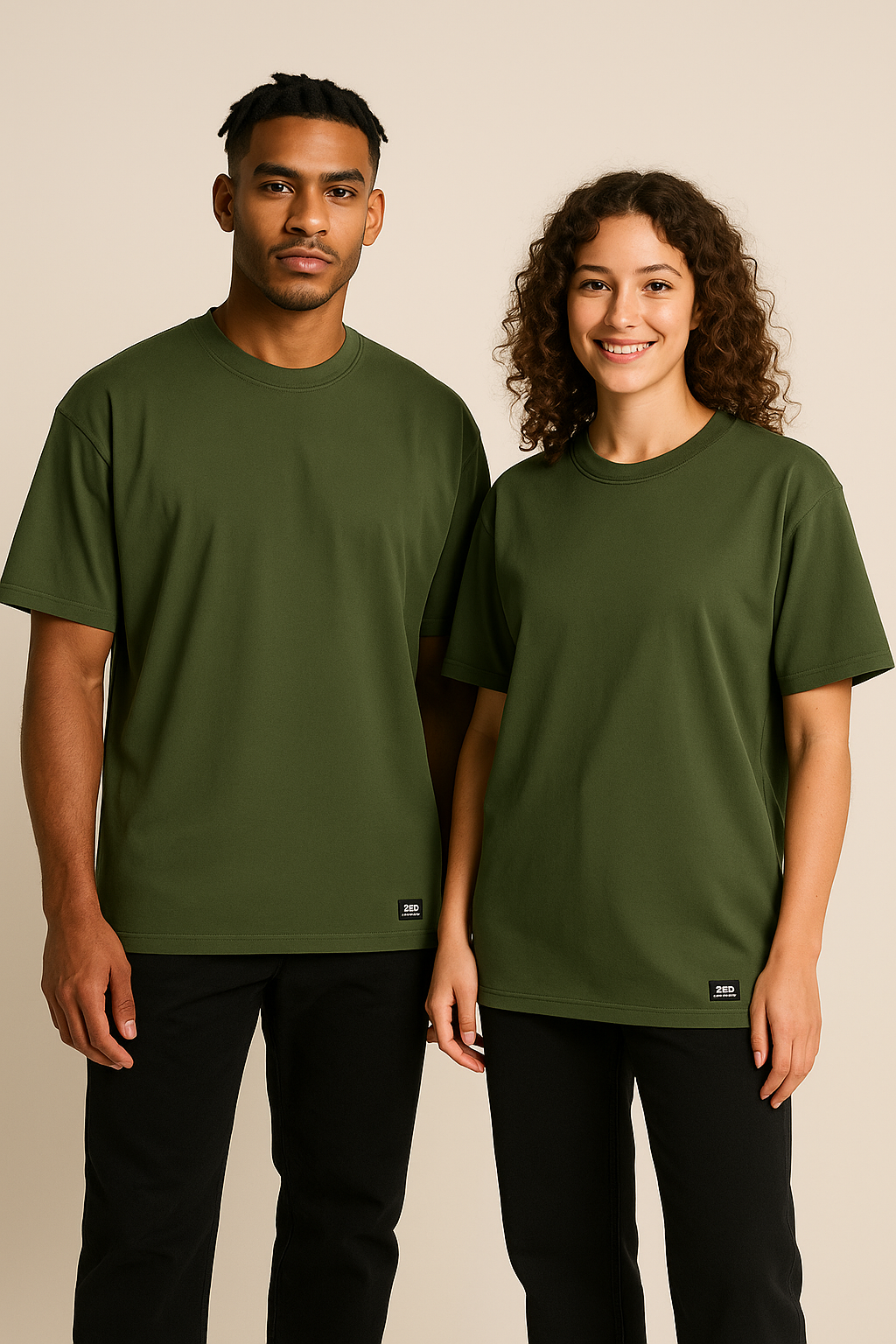 ZED SWAG OVERSIZE TEE- KHAKI GREEN