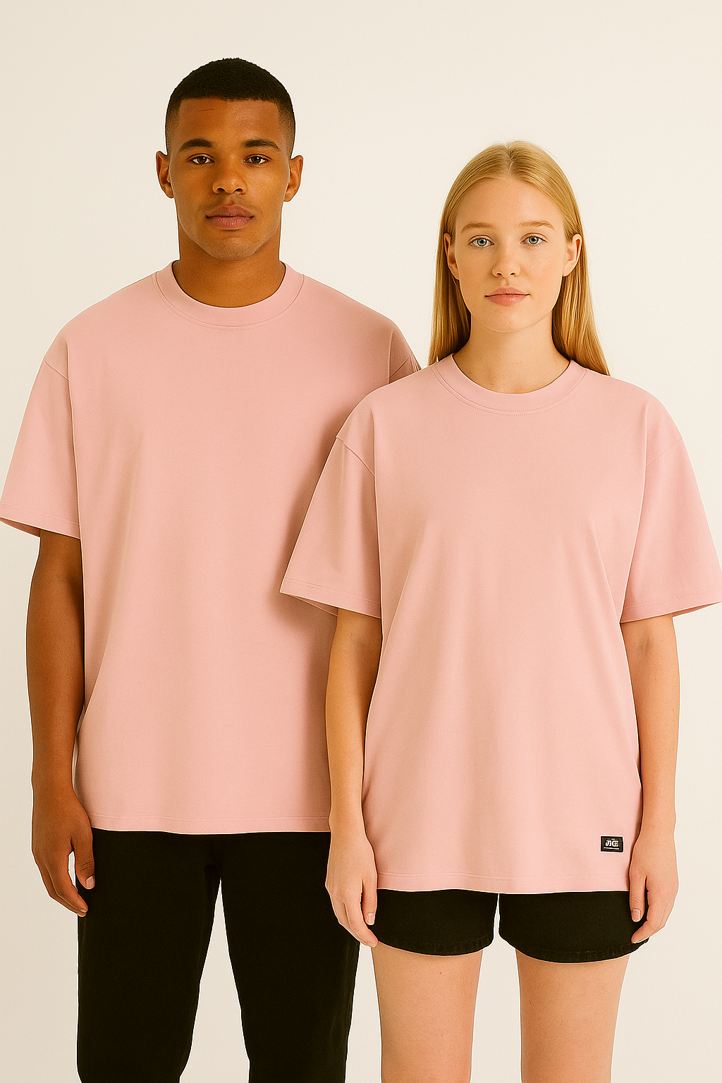 ZED SWAG OVERSIZE TEE- Pale Rose