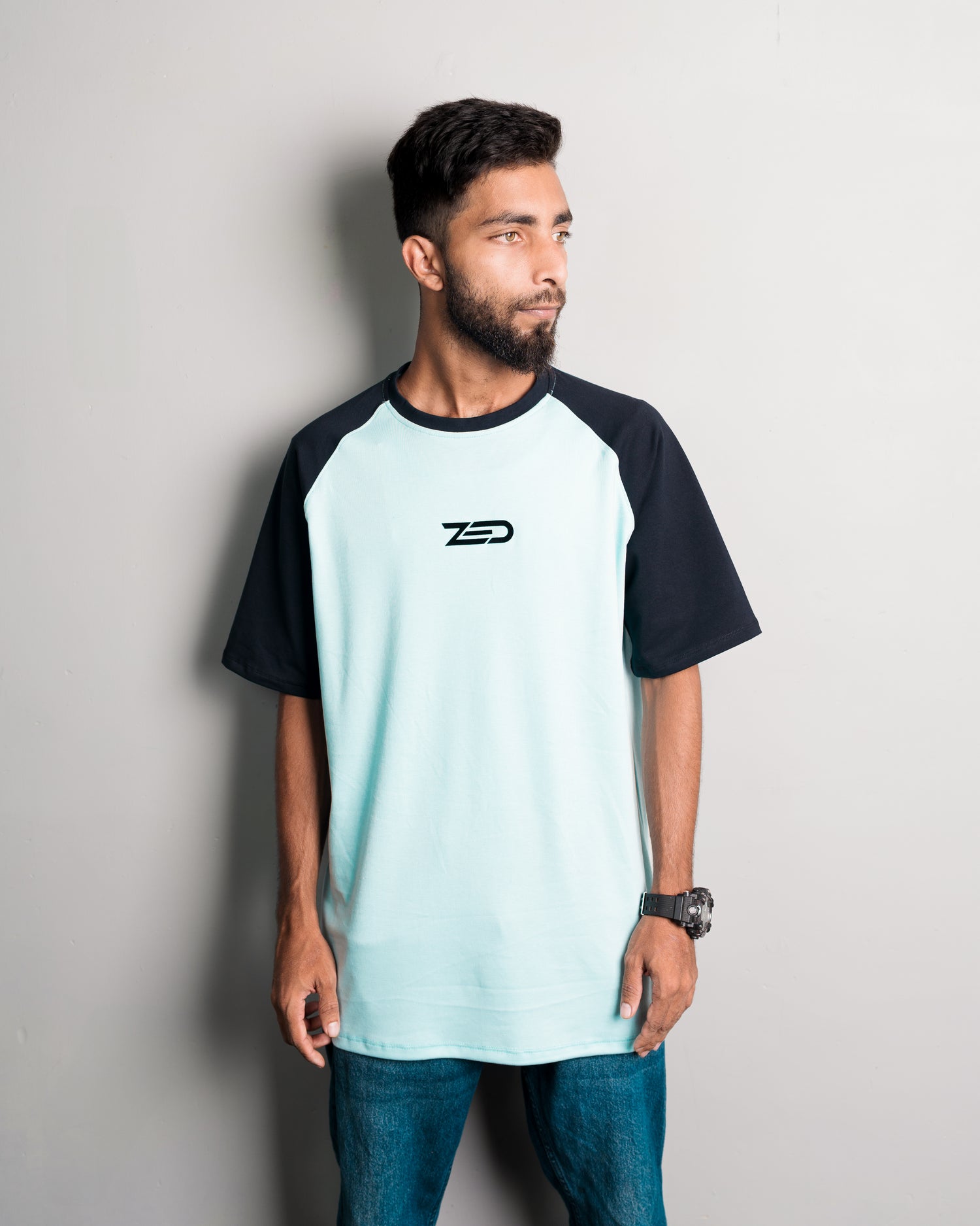 Zed Everyday Raglan Tees Bottle green/Black