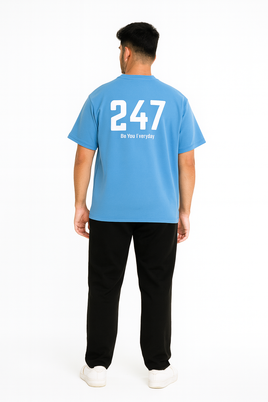 ZED 247 – Be You Everyday Oversized Tee-Arctic Blue