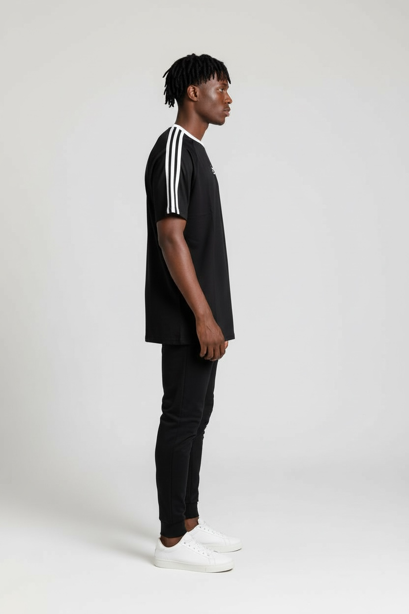 Zed Trio - Relax Fit Raglan Sleeve T-Shirt- BLACK