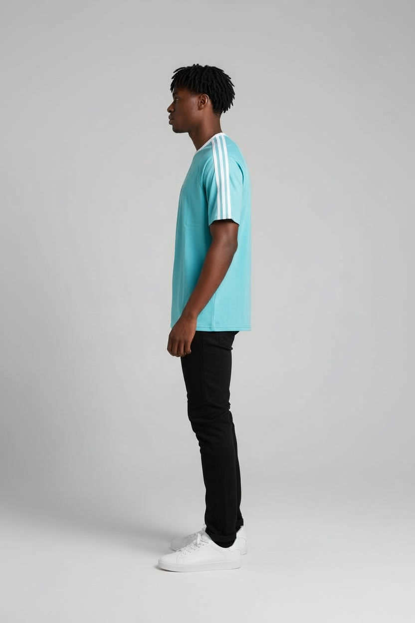 Zed Trio - Relax Fit Raglan Sleeve T-Shirt- AQUA
