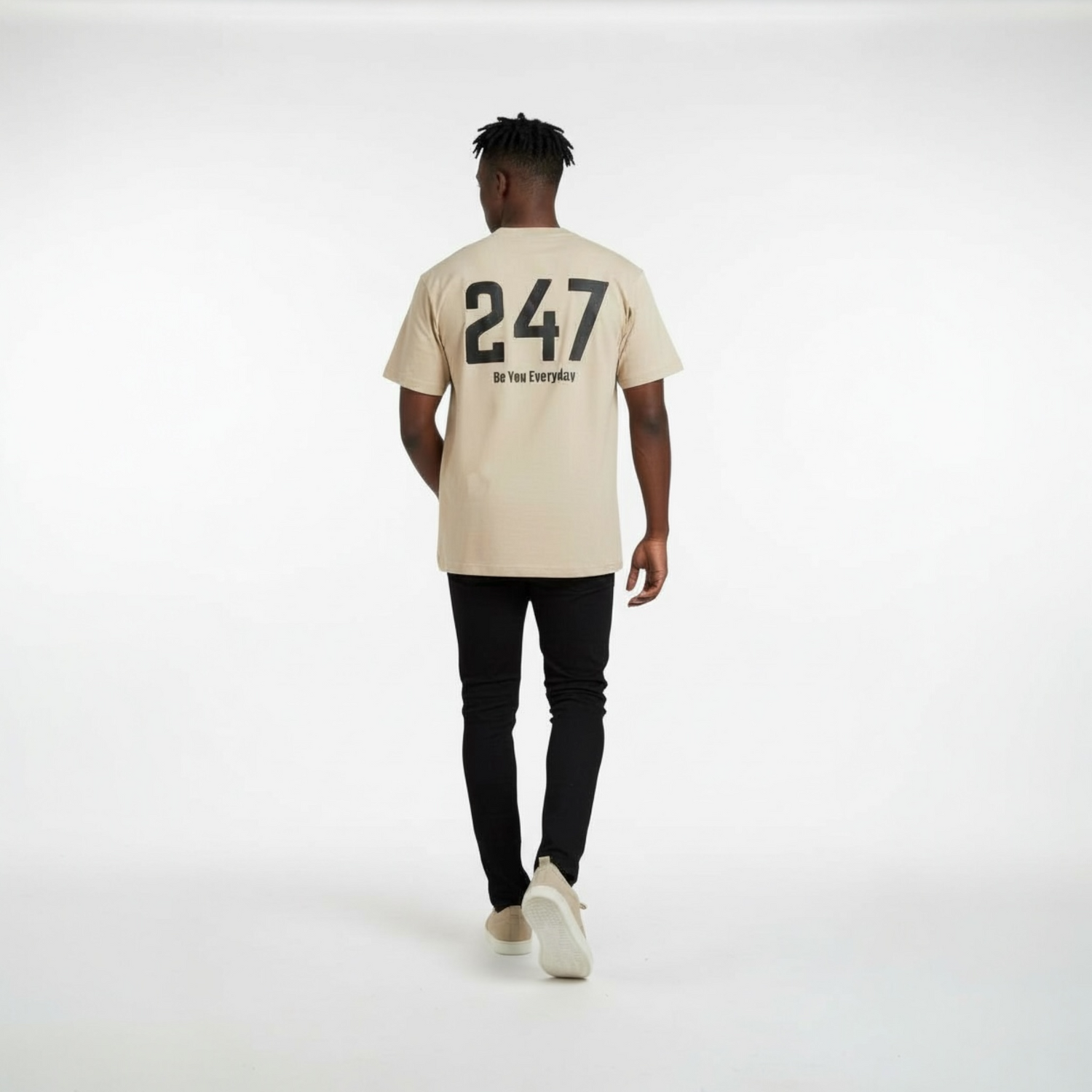 ZED 247 – Be You Everyday Oversized Tee-Desert Sand