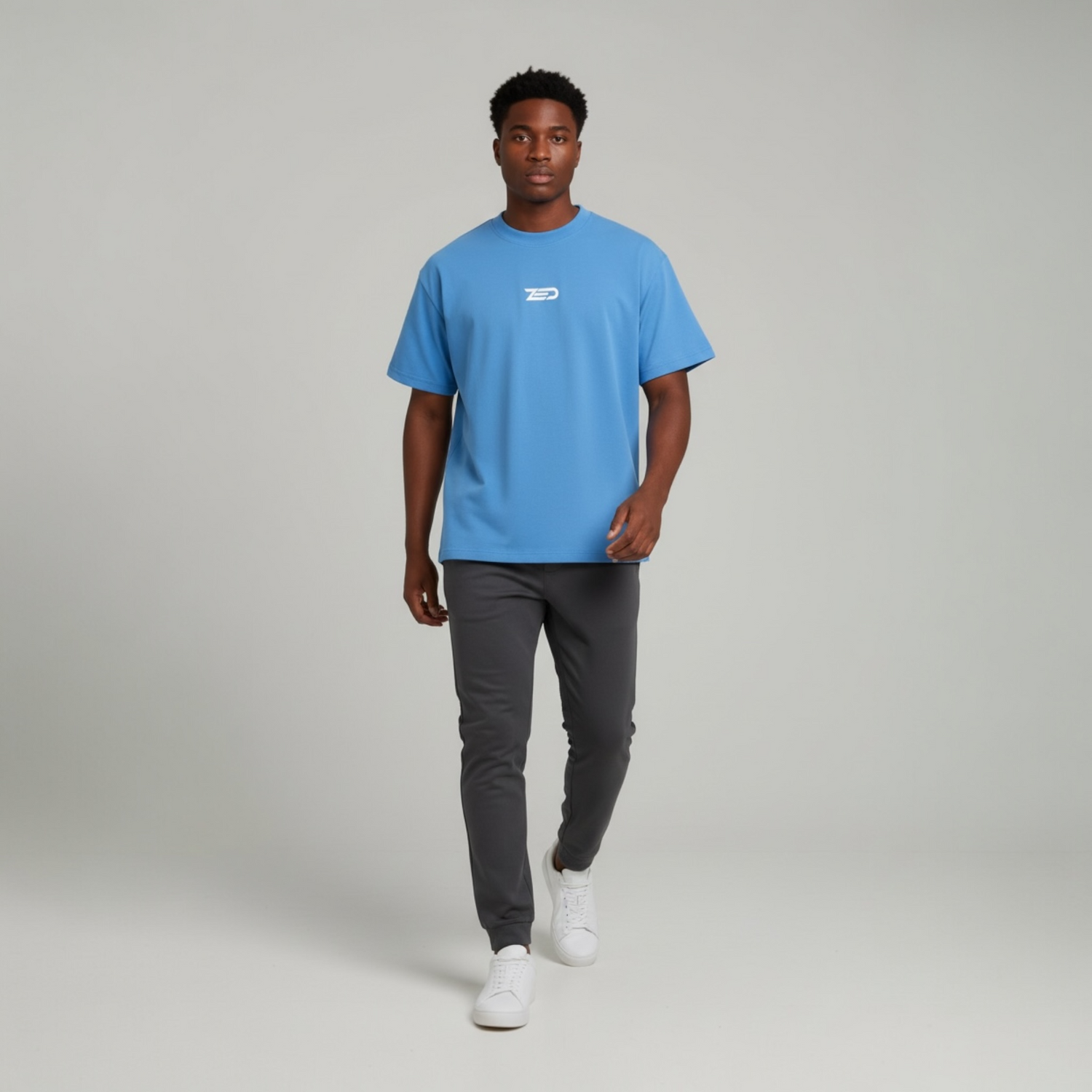 ZED 247 – Be You Everyday Oversized Tee-Arctic Blue