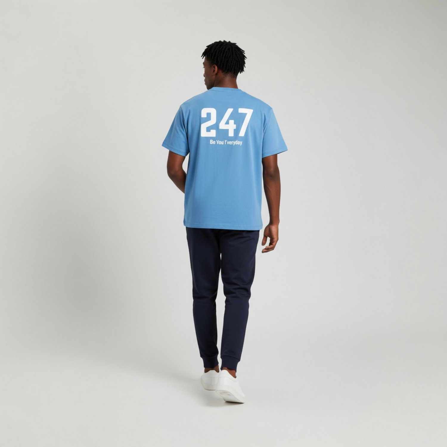 ZED 247 – Be You Everyday Oversized Tee-Arctic Blue