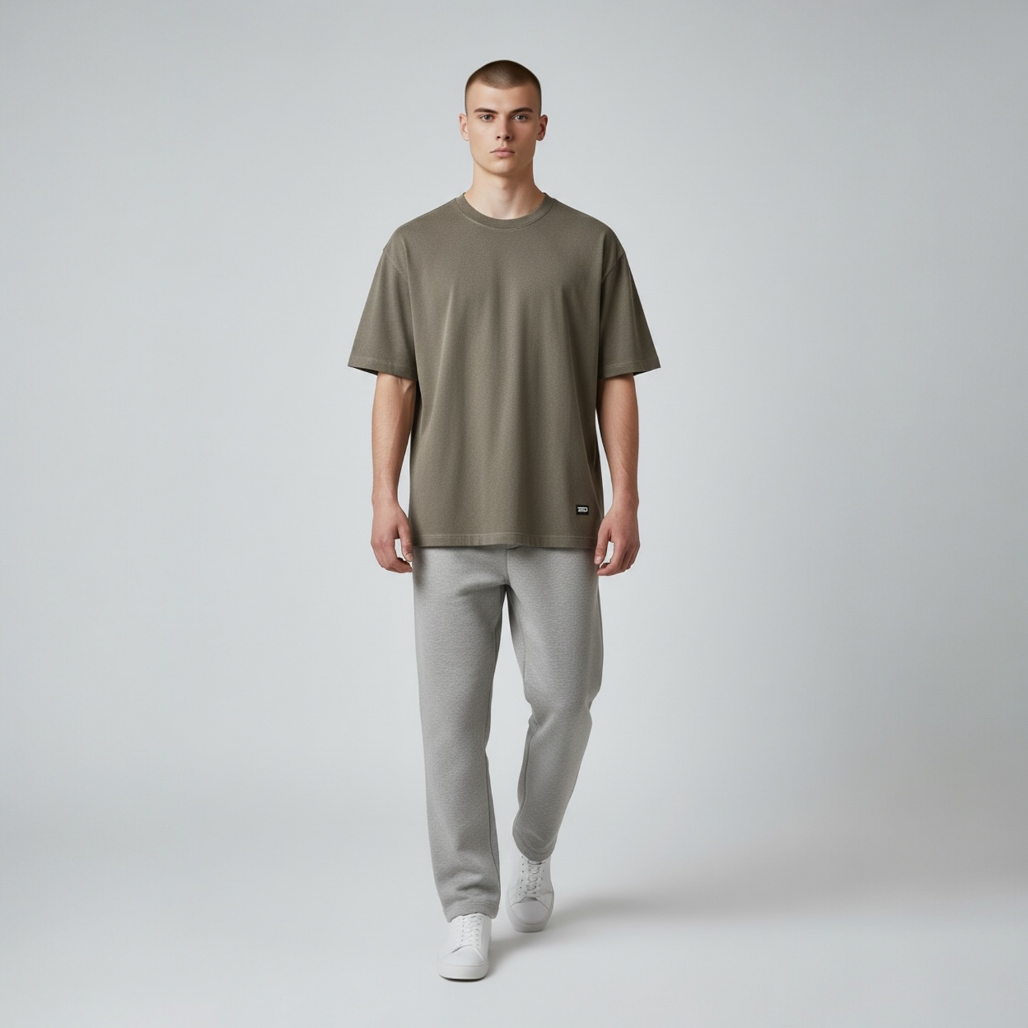 ZED SWAG OVERSIZE TEE- Pepper Grey