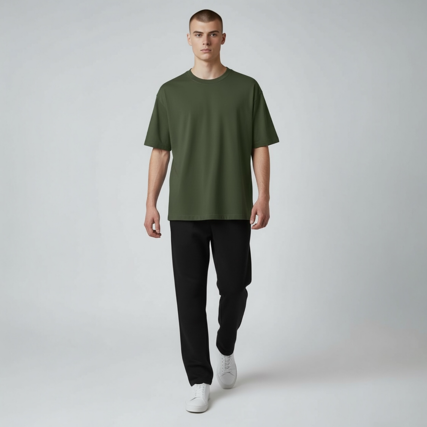 ZED SWAG OVERSIZE TEE- KHAKI GREEN