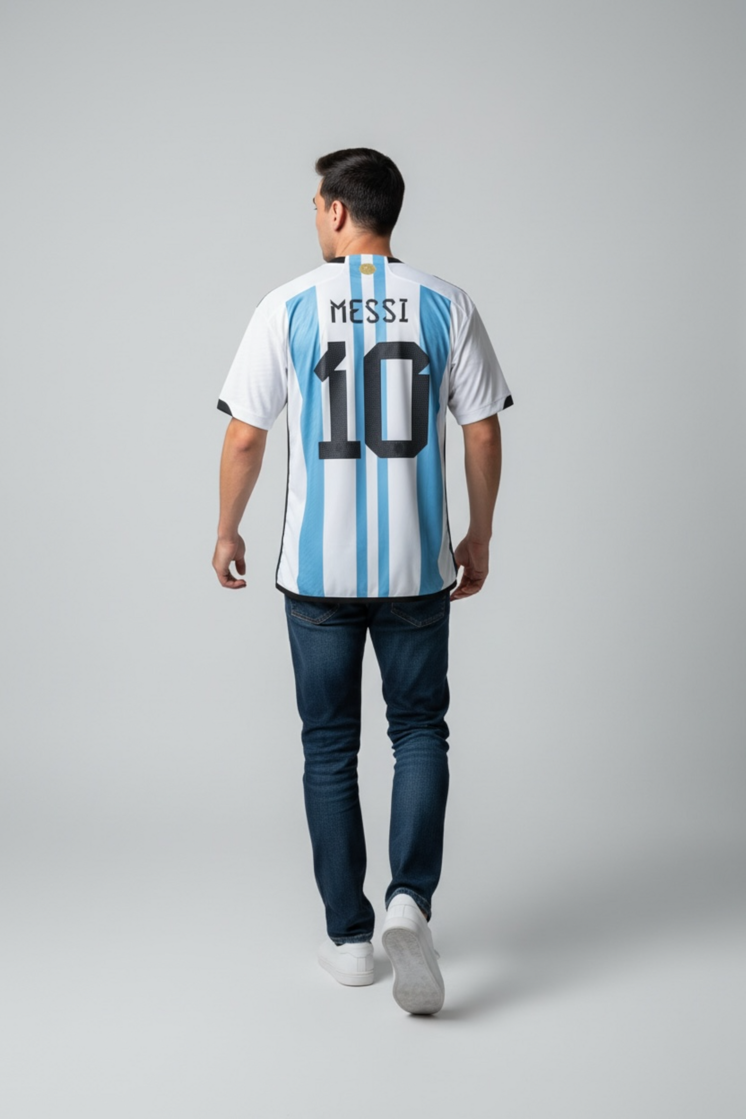 Argentina world cup winner Jersey with 3 star patches