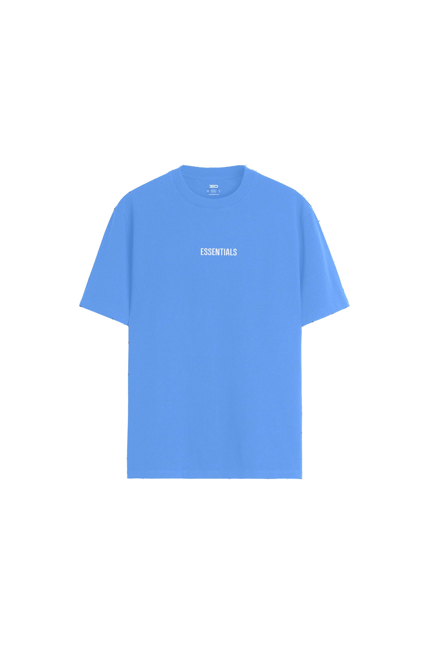 ZED Signature ESSENTIALS Drop Shoulder Tee-SKY BLUE