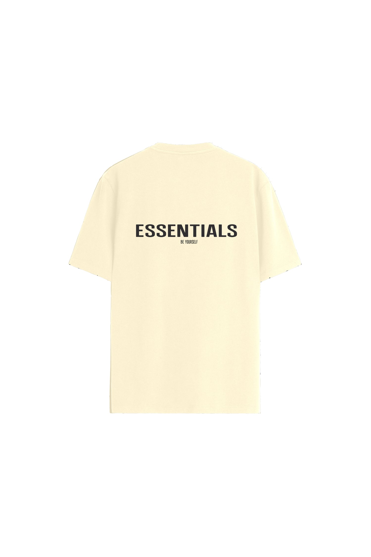 ZED Signature ESSENTIALS Drop Shoulder Tee-CREEMY BEIGE