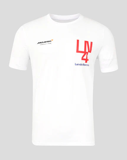 Unisex Lando Norris Silverstone T-Shirt - White