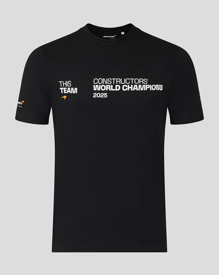 McLaren Formula 1 Team 2025 Constructors' Champions Unisex T-Shirt - Black