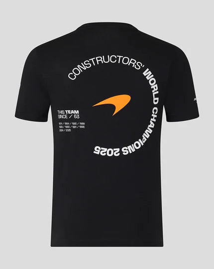McLaren Formula 1 Team 2025 Constructors' Champions Unisex T-Shirt - Black