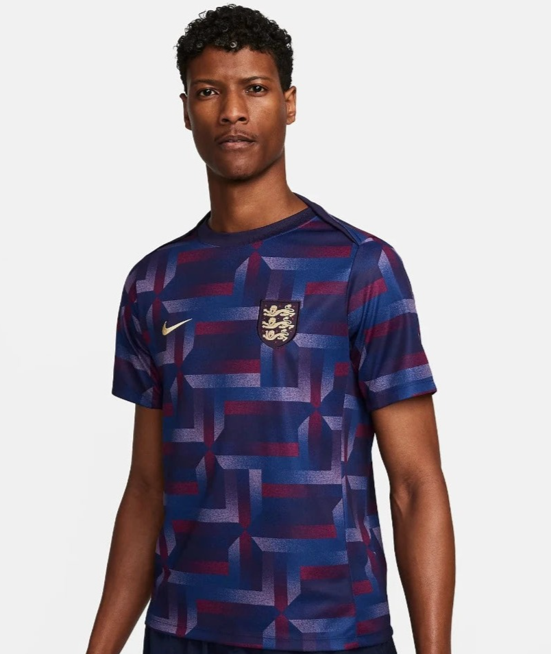 England Football Pre-Match Short-Sleeve Top