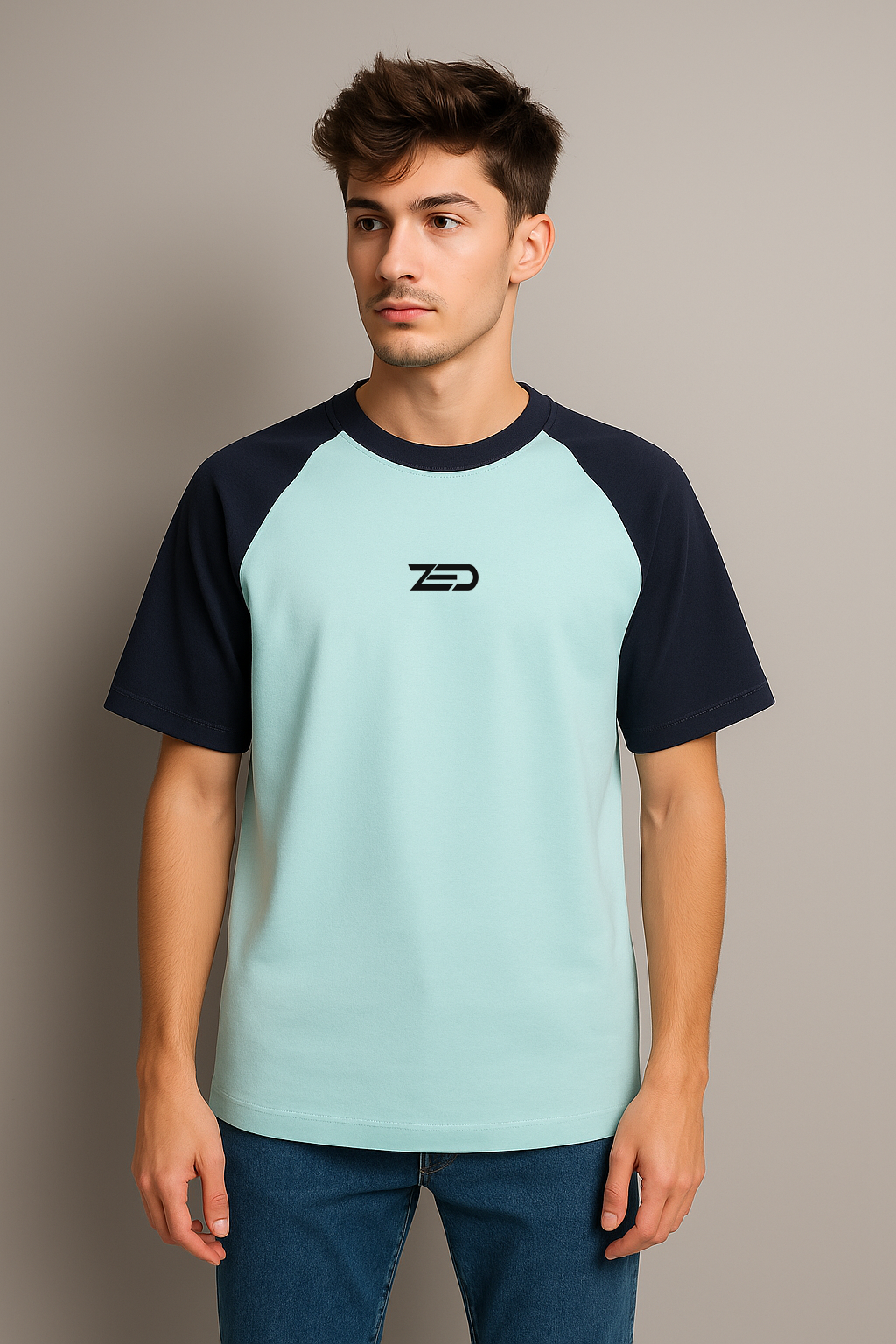 Zed Everyday Raglan Tees Bottle green/Black