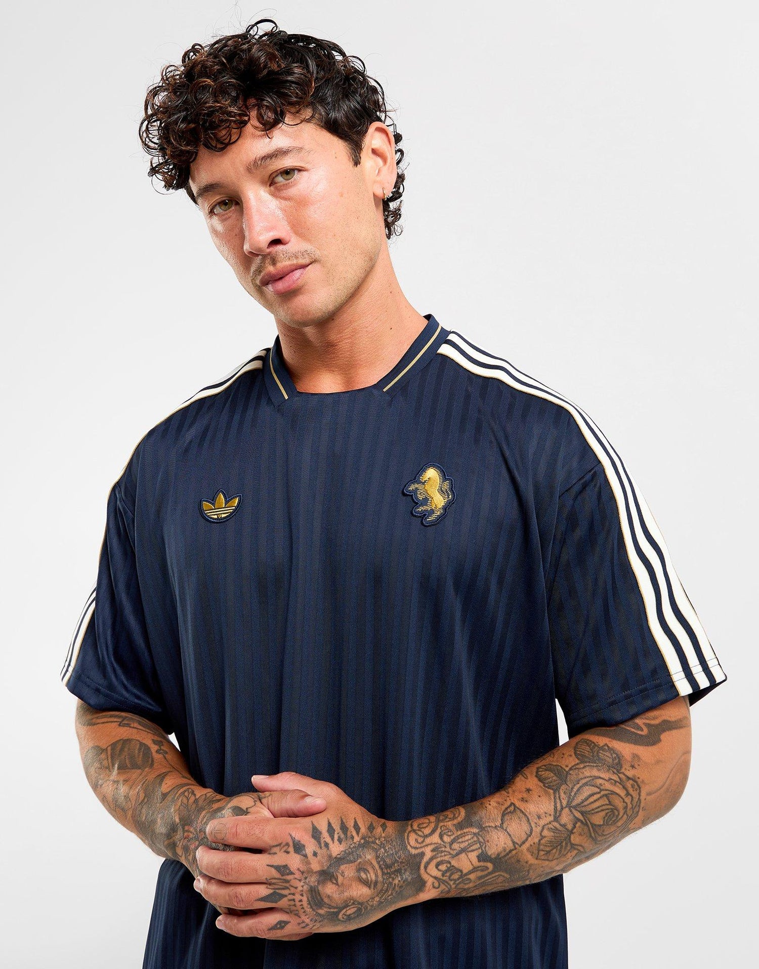 Blue adidas Originals Juventus Terrace Icons Jersey