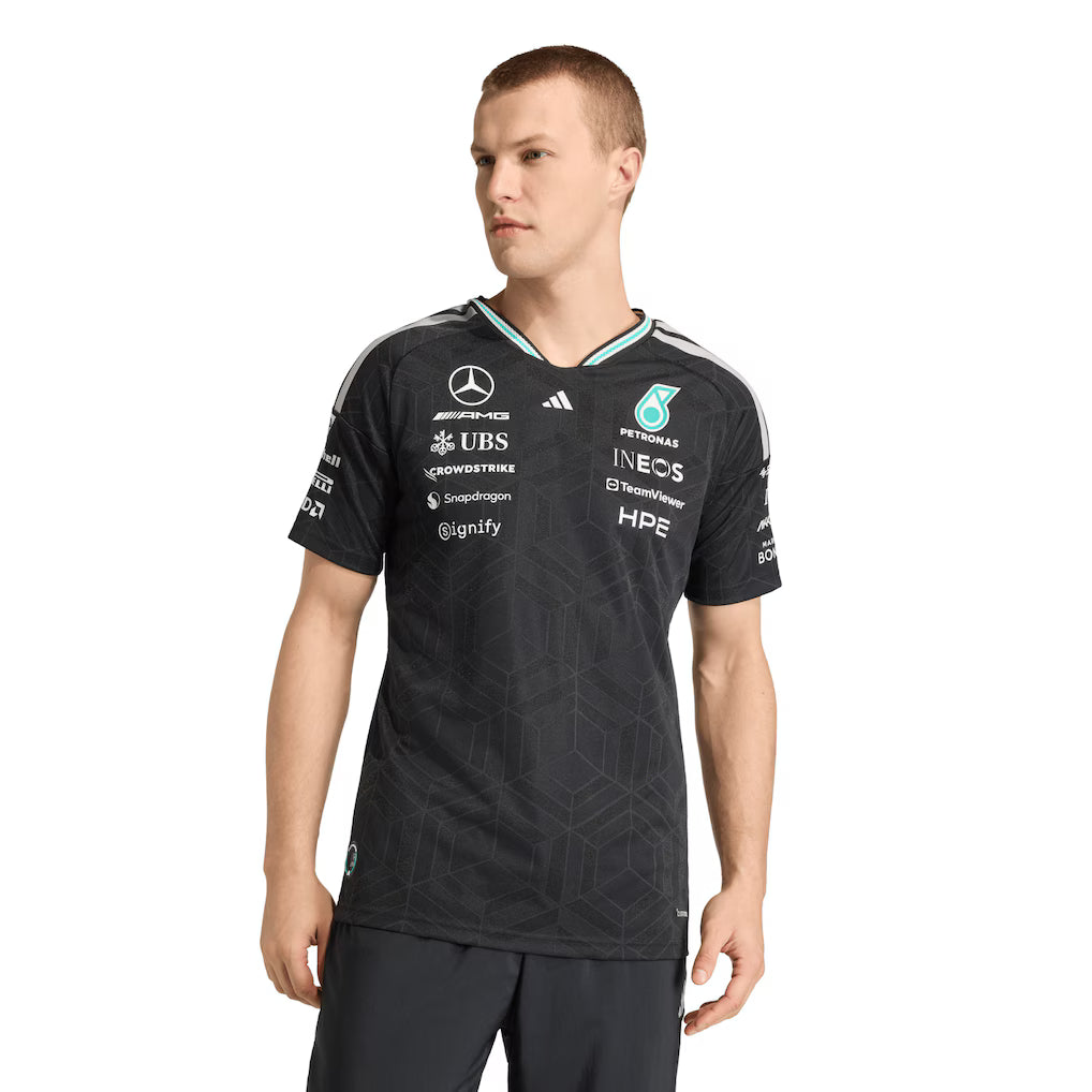 Mercedes AMG Petronas Adidas Team Driver T-Shirt - Black 2026