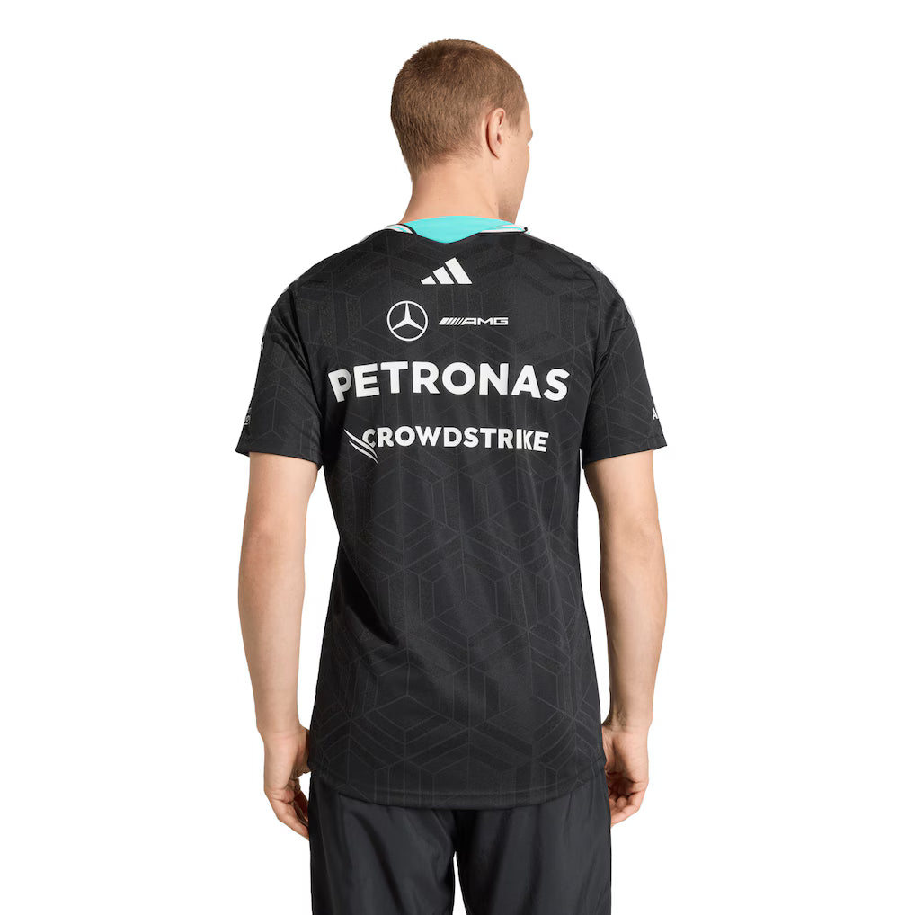Mercedes AMG Petronas Adidas Team Driver T-Shirt - Black 2026
