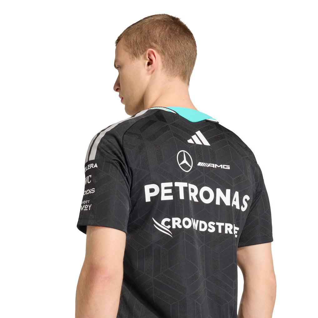 Mercedes AMG Petronas Adidas Team Driver T-Shirt - Black 2026