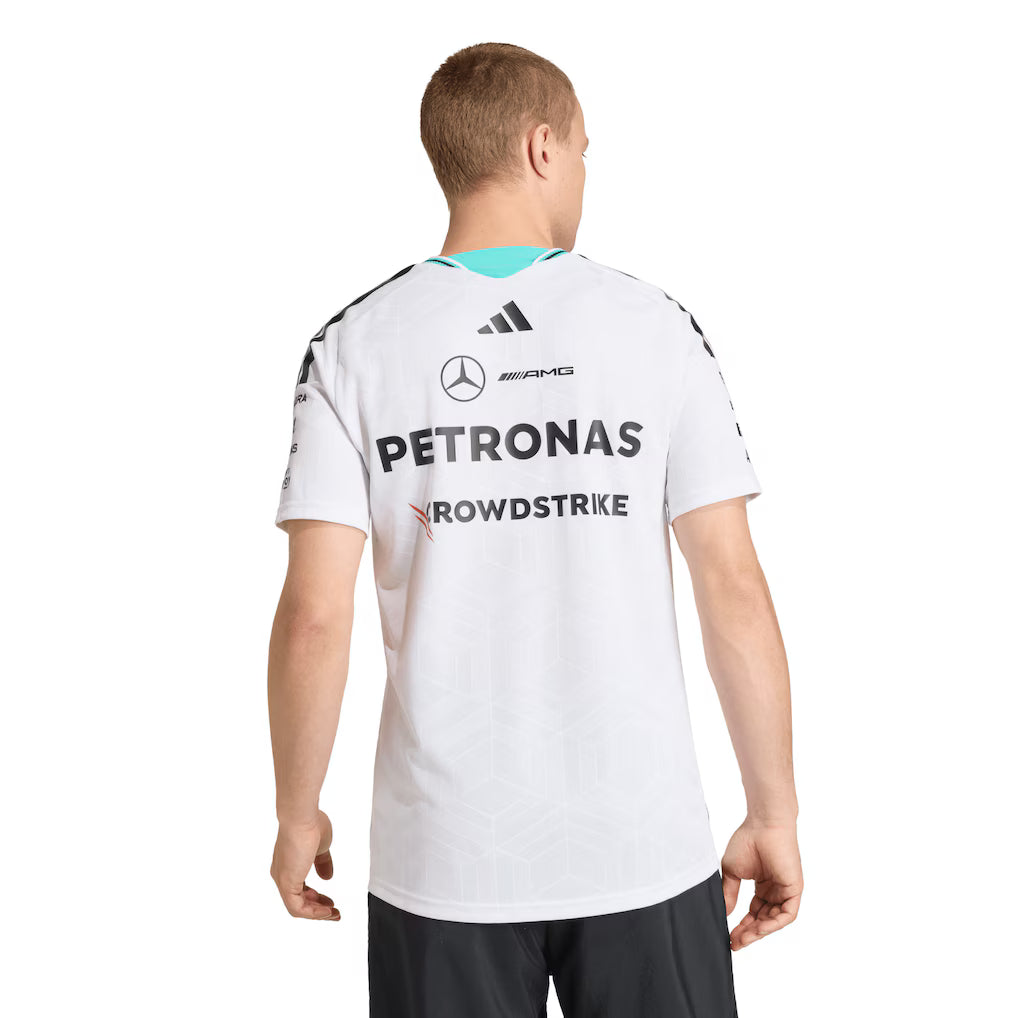 Mercedes AMG Petronas adidas  Team Driver T-Shirt - White 2026