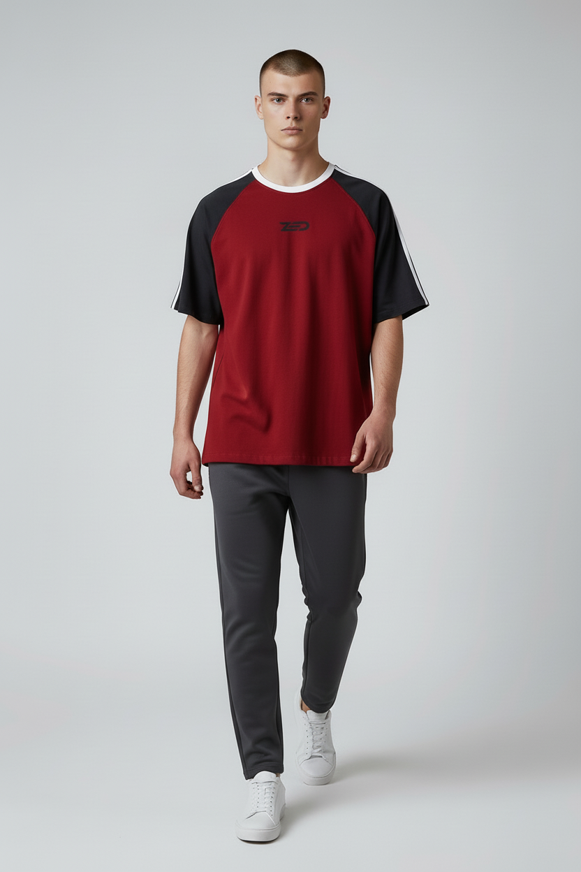 Crimson Christmas Edition - Trio raglan Tee