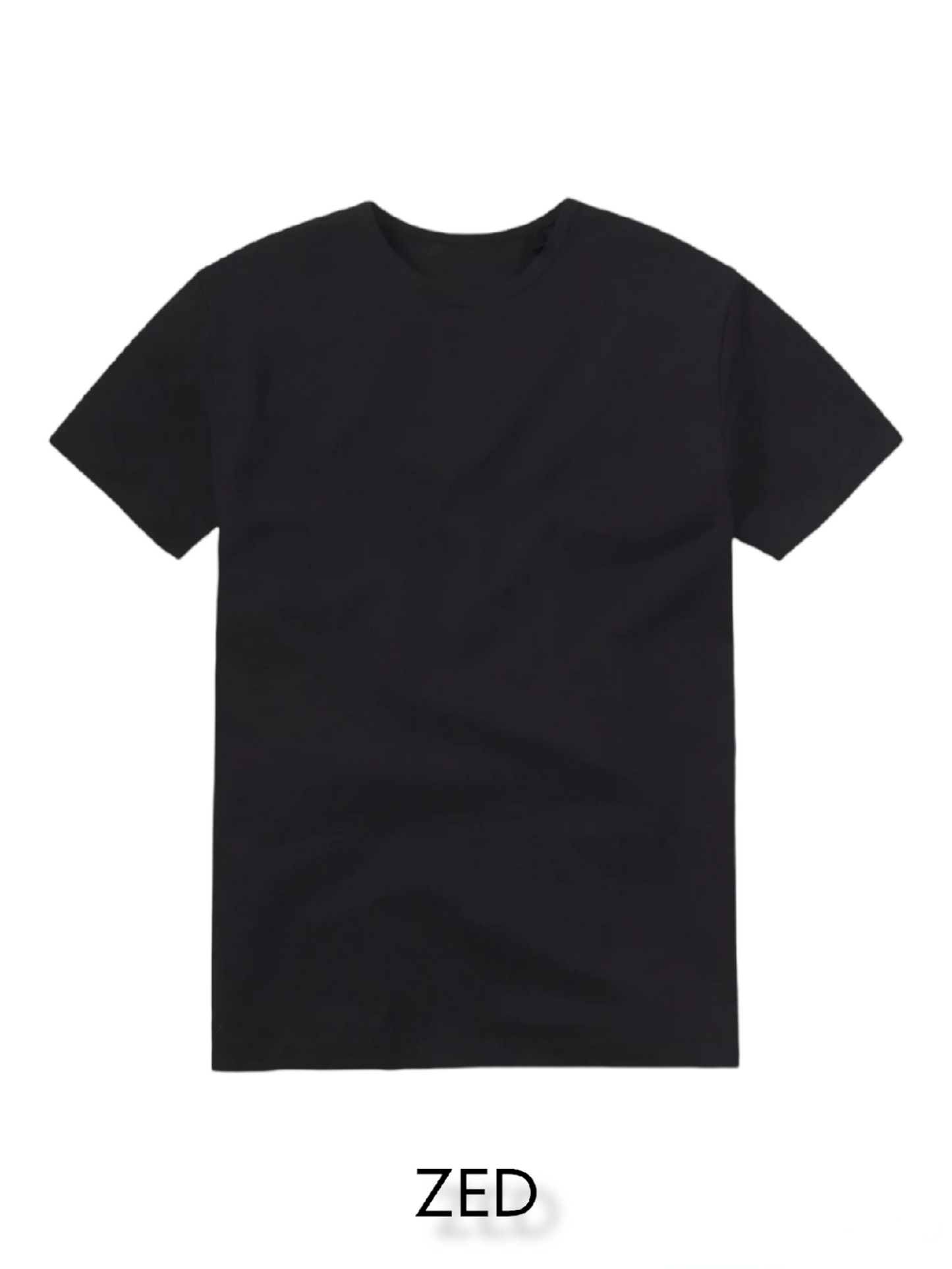 Basic Crew Neck Tee- Black