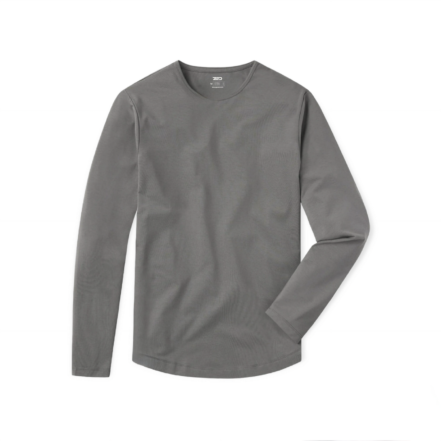 Long Sleeve Curve-Hem Tee - Wolf (ZLS 013)