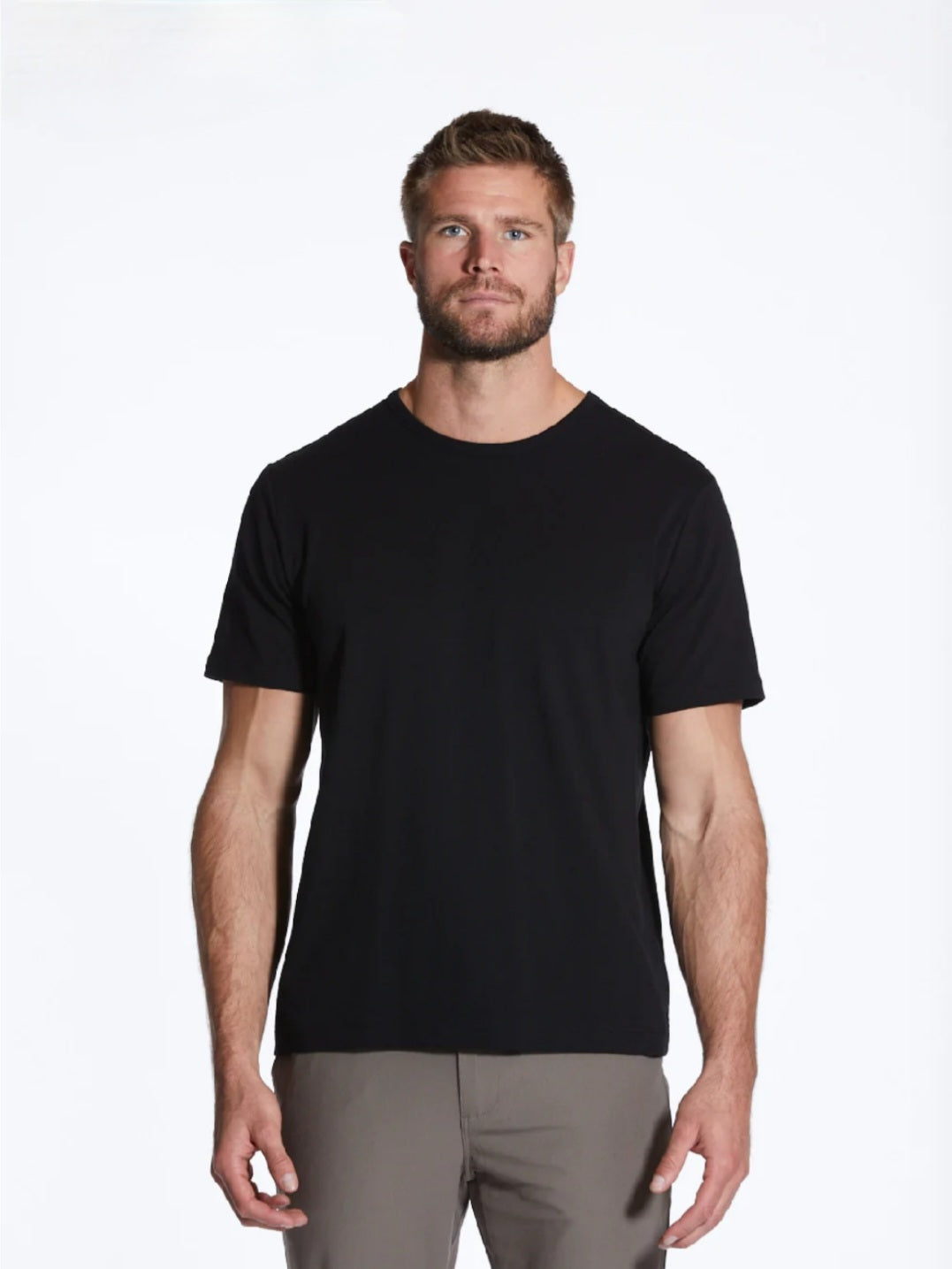 Basic Crew Neck Tee- Black