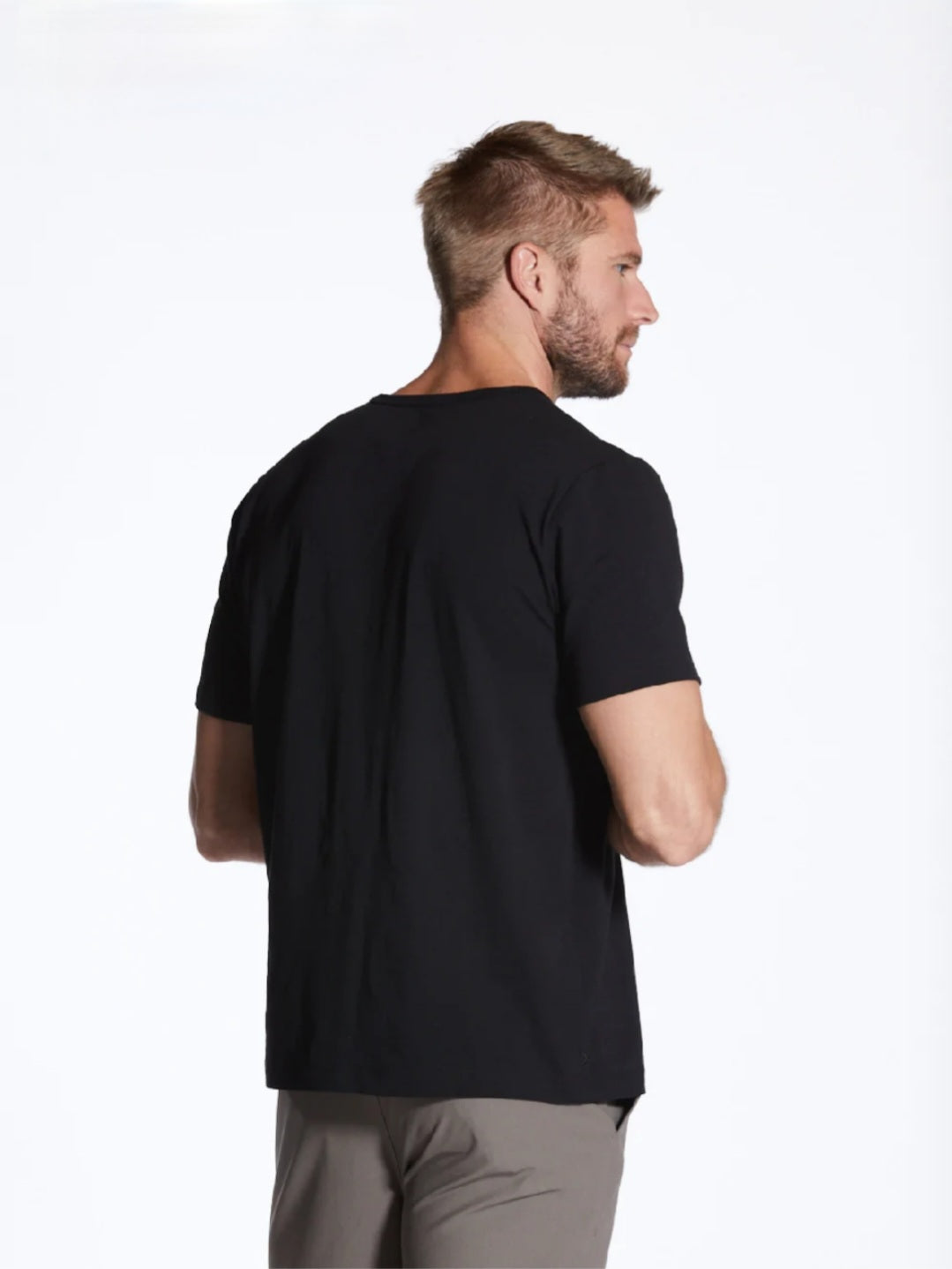 Basic Crew Neck Tee- Black