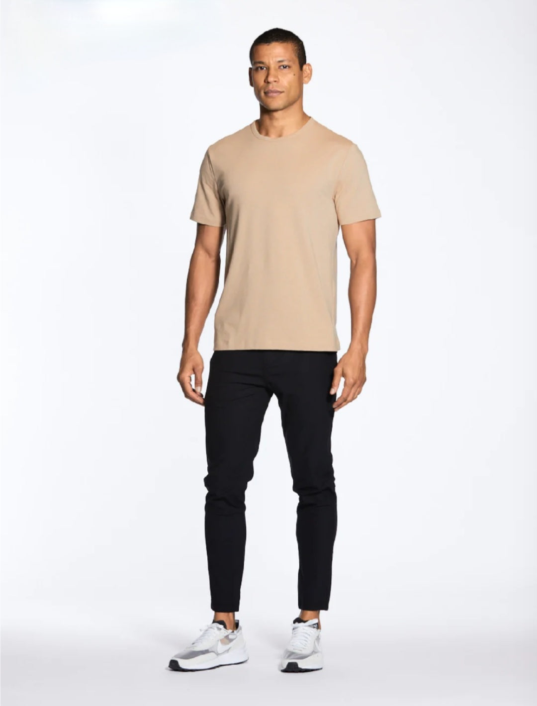 Basic Crew Neck Tee- light Coast Z007