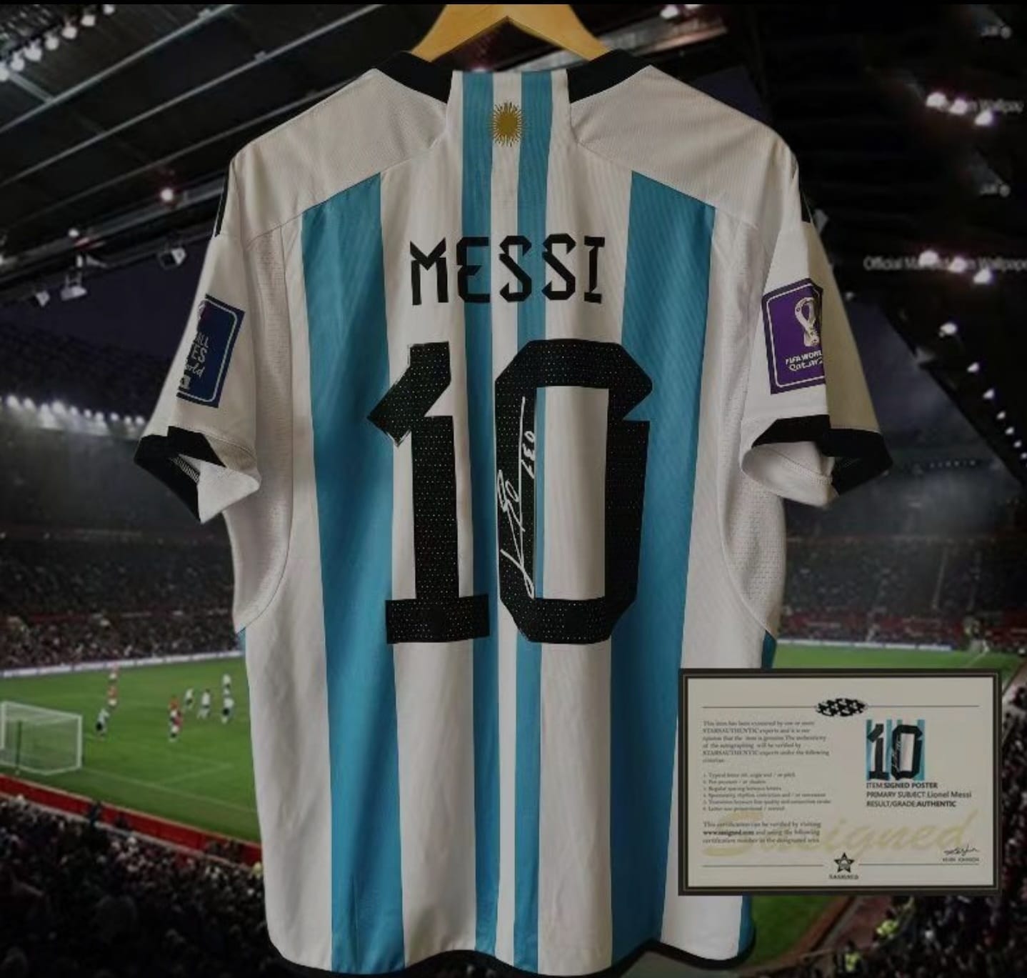 Messi signature Jersey fan version