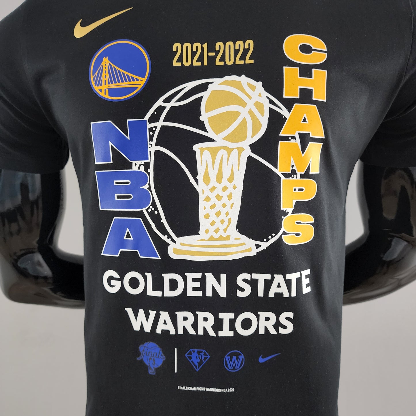 Men's Golden State Warriors Nike Black 2018 NBA Finals Champions Locker  Room T-Shirt