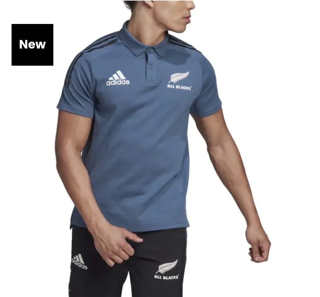 All Blacks Rugby Polo Shirt Wonder Steel Zed apparel