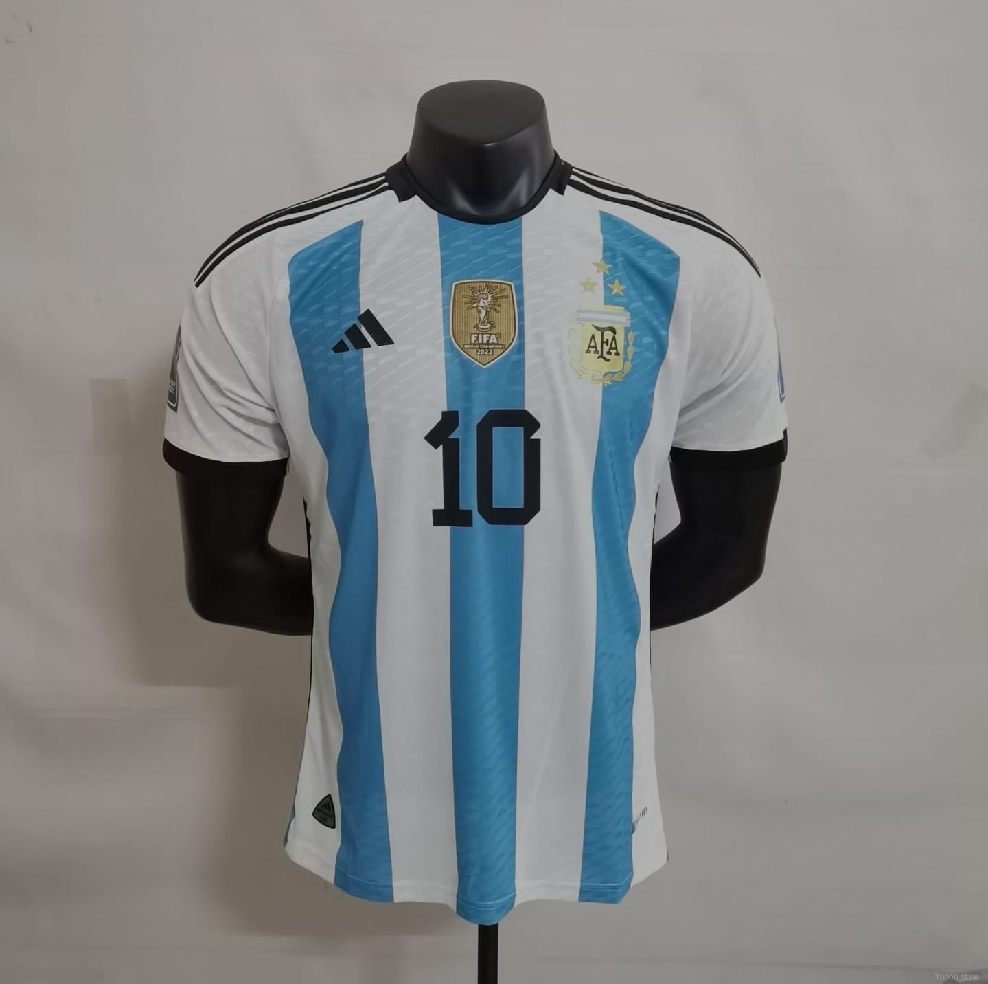 Argentina world cup winner Jersey with 3 star patches